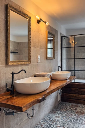 Koupelna v novomanželském pokoji